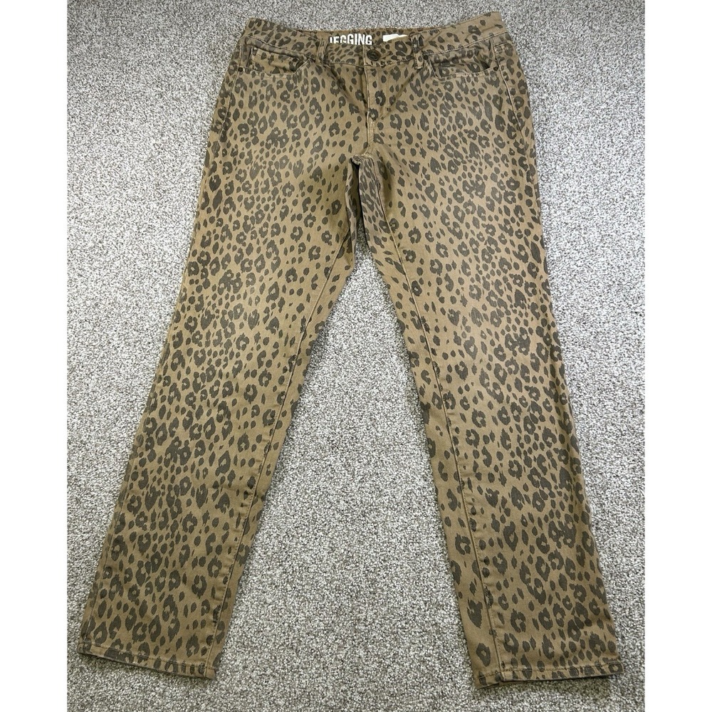 DKNY Jegging‎ Womens Size 10 Leopard Skinny Comfort Stretch Pockets Jeans A6